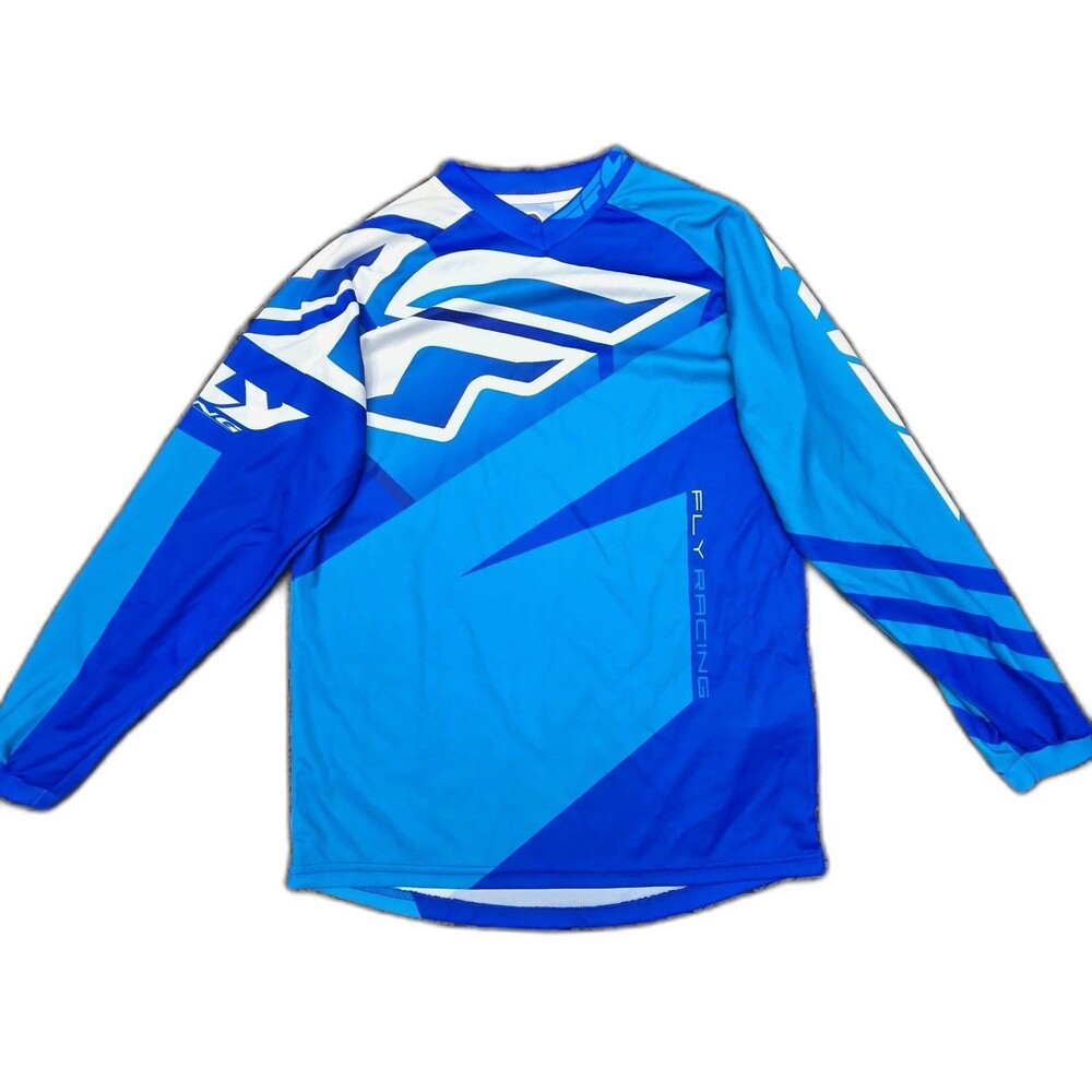 Fly Racing F-16 Jersey Shirt Blue Youth Kids Size YX